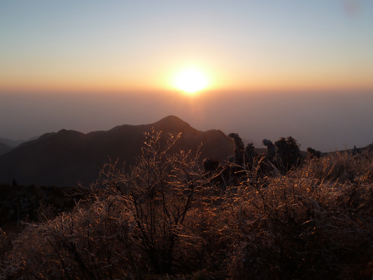 2014年1月14日 衡山日出